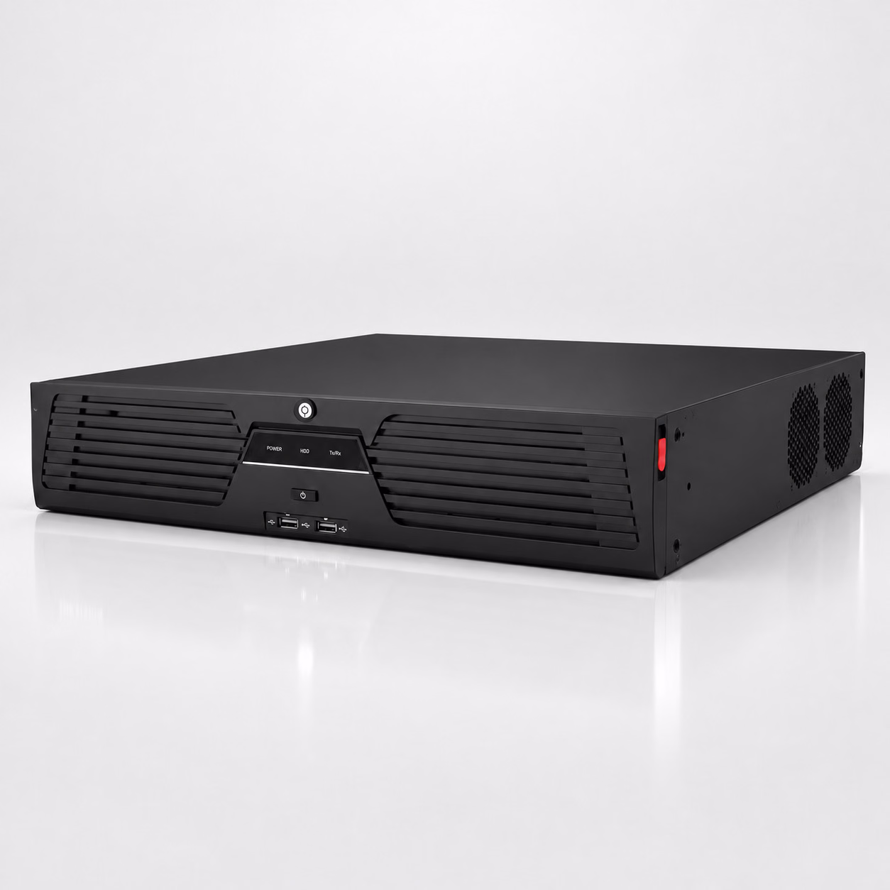 Hikvision rack-mount network video recorder with front ventilation