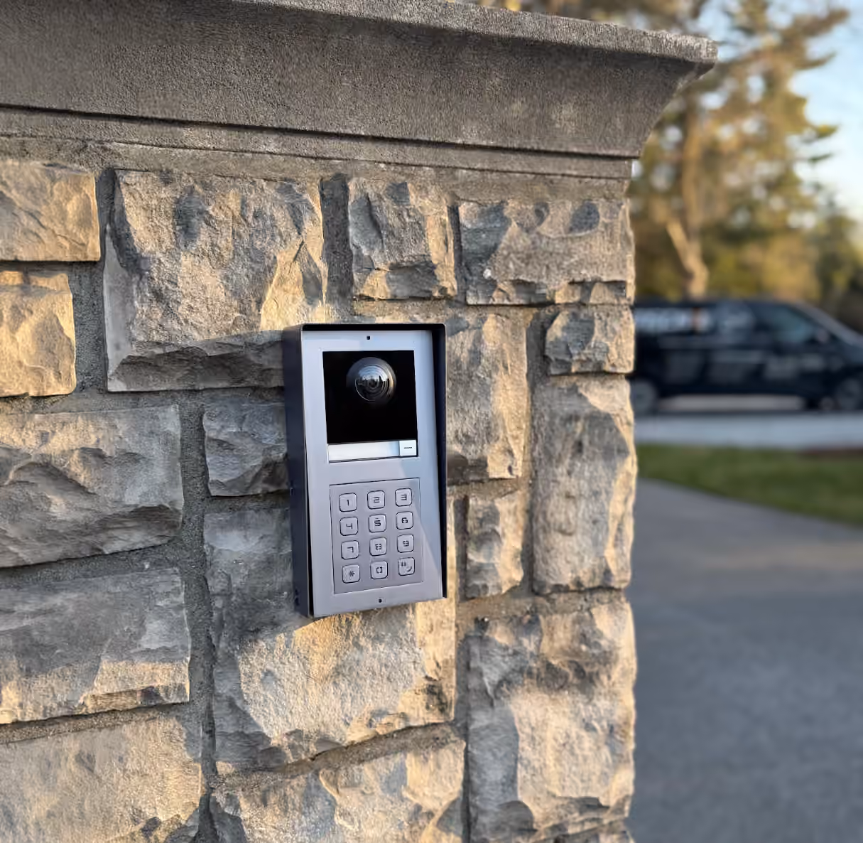 Commercial intercom installed across different property types