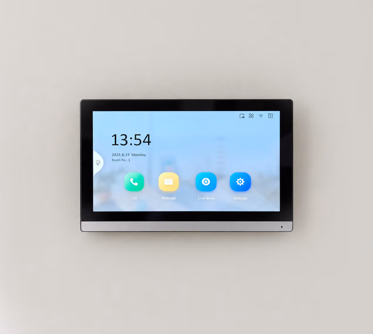 Wall-mounted video intercom monitor