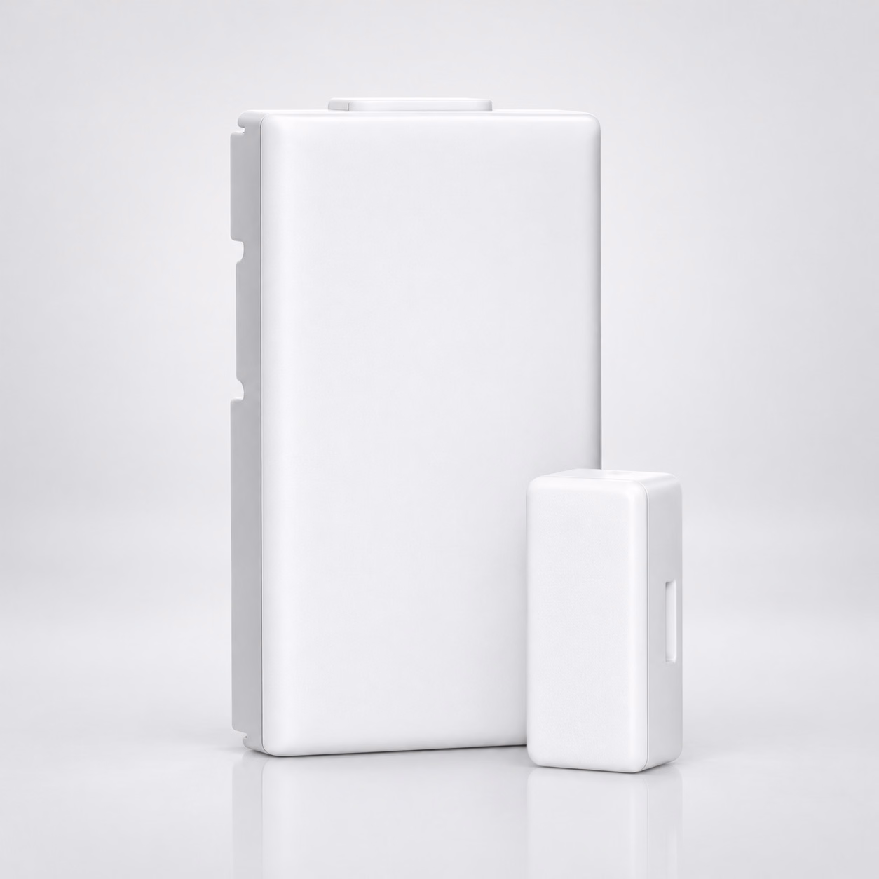 White two-piece door and window contact sensor