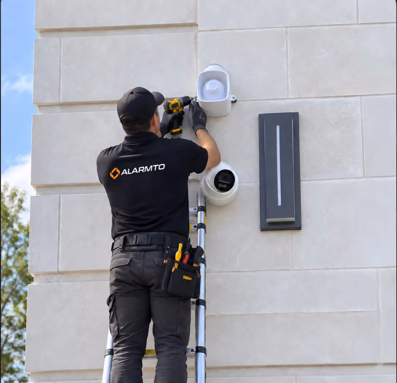 Residential security camera installation