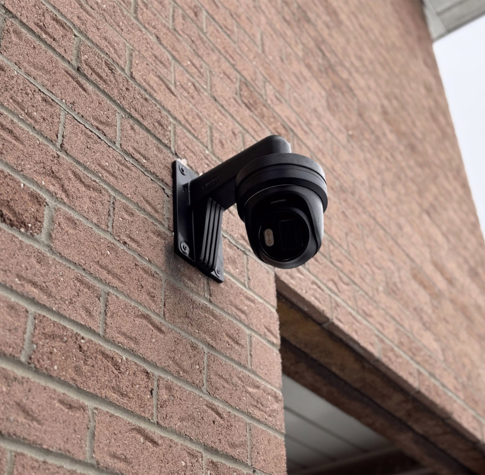 Commercial security cameras installed at a Mississauga business