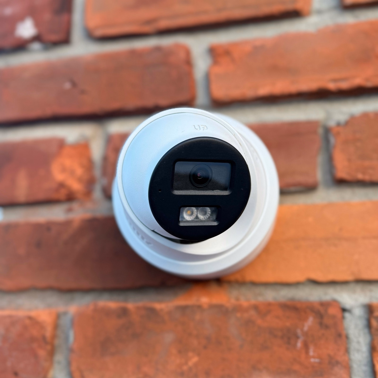 Home security cameras installed at a residential property