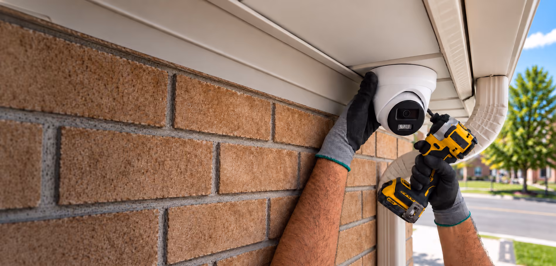 Residential security camera installation in Toronto